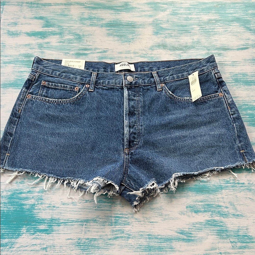 Agolde Women's Classic Blue Jean Shorts